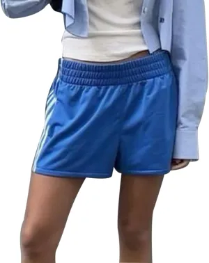 Womens Low Waisted Running Shorts Side Striped Quick Dry Athletic Workout Shorts Elastic Waist Lounge Workout Shorts