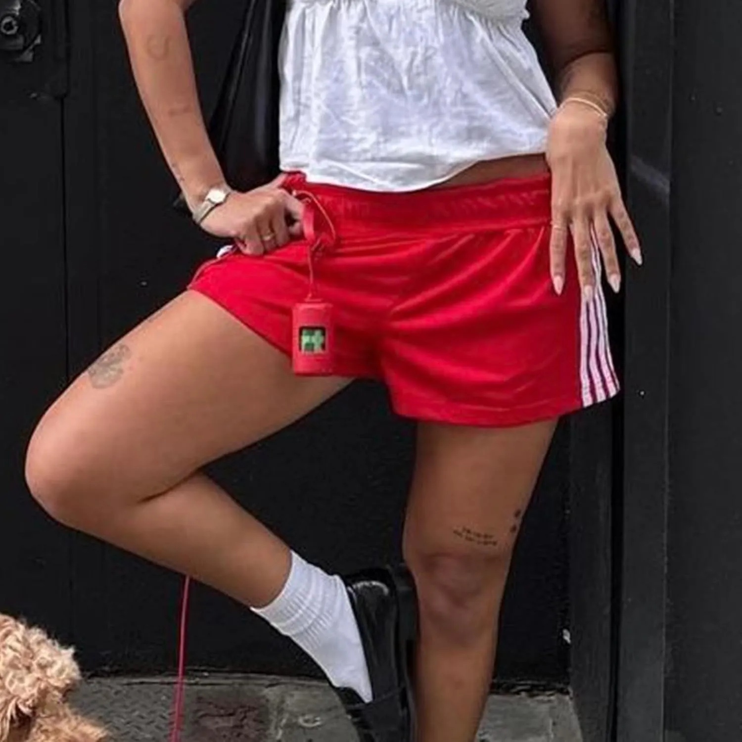 Womens Low Waisted Running Shorts Side Striped Quick Dry Athletic Workout Shorts Elastic Waist Lounge Workout Shorts