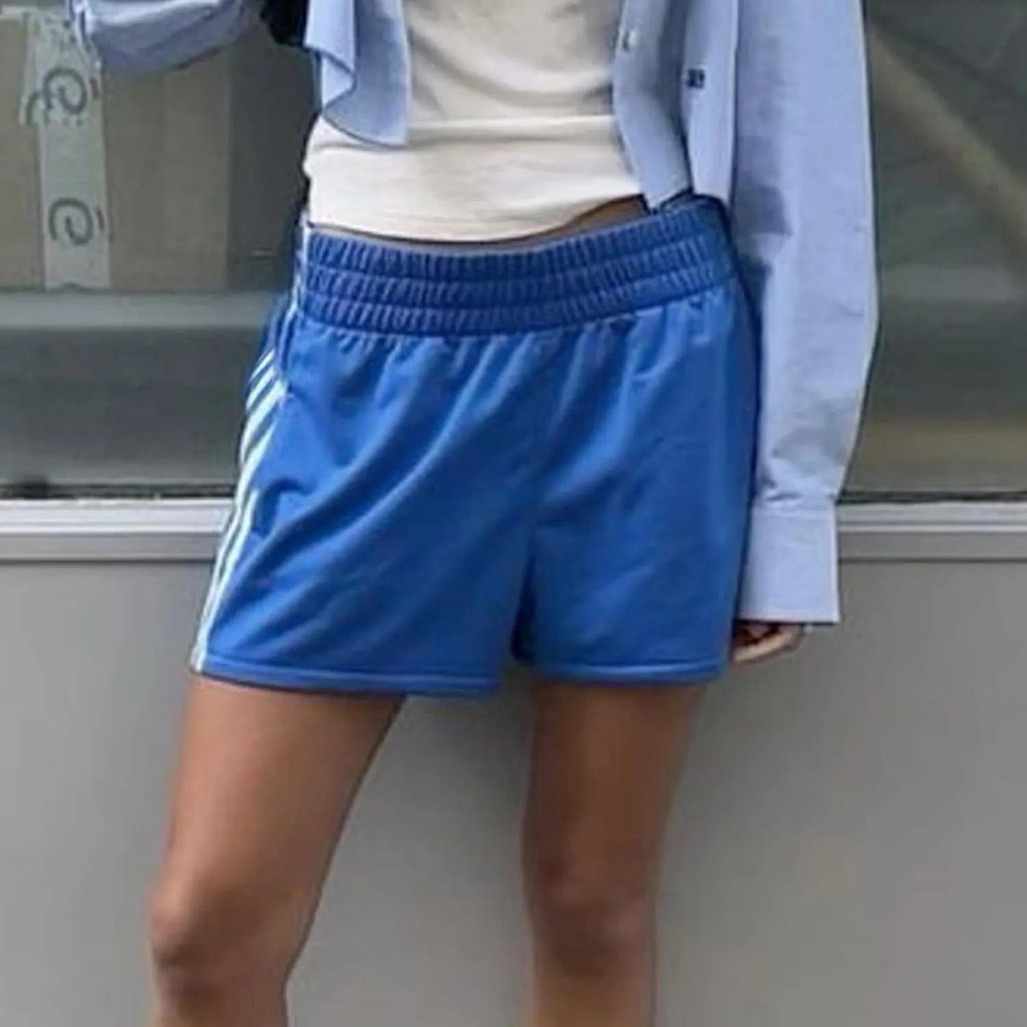 Womens Low Waisted Running Shorts Side Striped Quick Dry Athletic Workout Shorts Elastic Waist Lounge Workout Shorts