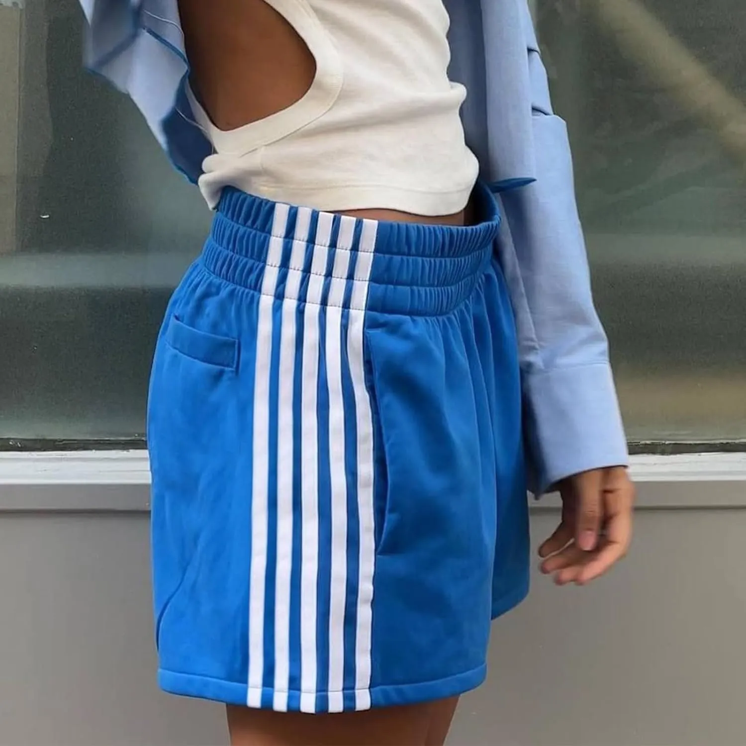 Womens Low Waisted Running Shorts Side Striped Quick Dry Athletic Workout Shorts Elastic Waist Lounge Workout Shorts