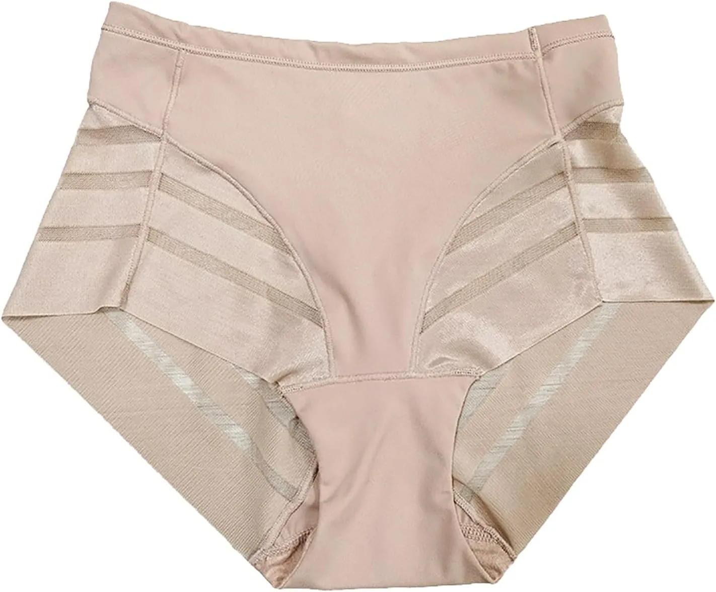 Women's Mesh Underwear Ice Silk Breathable Panties Thongs Clear High Waisted Sexy Briefs Cheeky Tangas Comfy