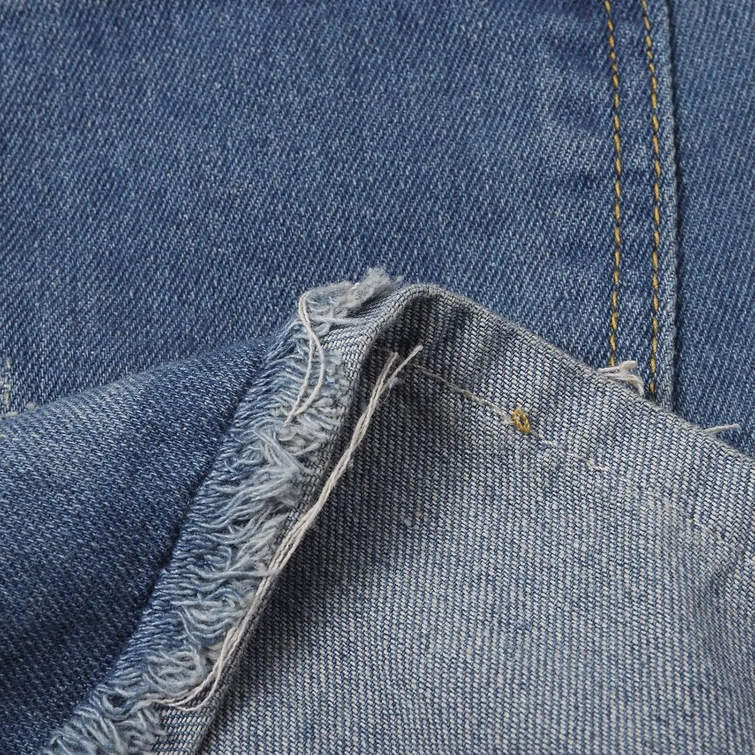 Women's Ripped Denim Shorts with Pockets,High-Waisted Stretch Fit,Distressed Hem Casual Summer Style