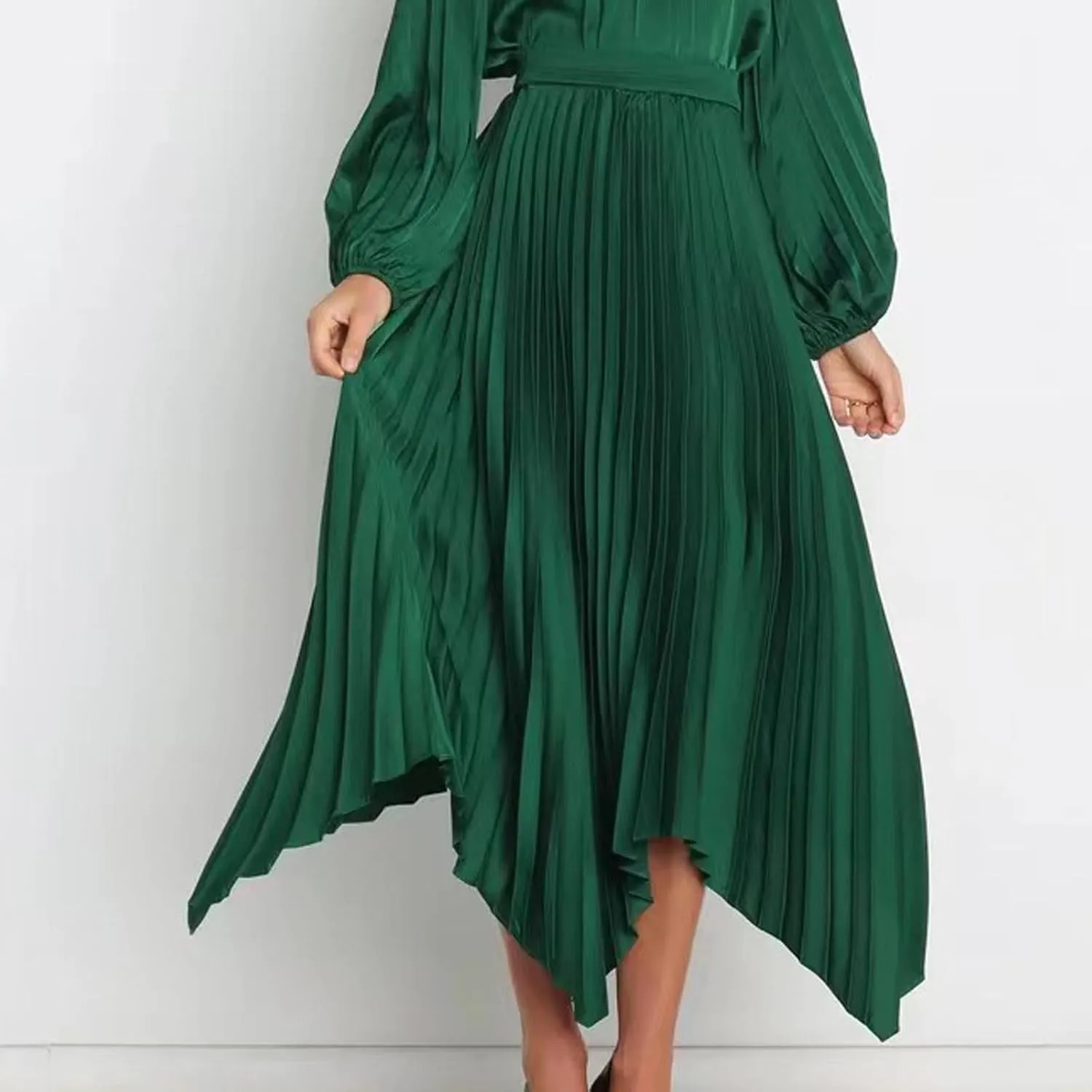 Women's Solid Flared Skirts Lightweight Elastic High Waist Long Midi A Line Skirt Flowy 2025 Fashion Summer Dresses