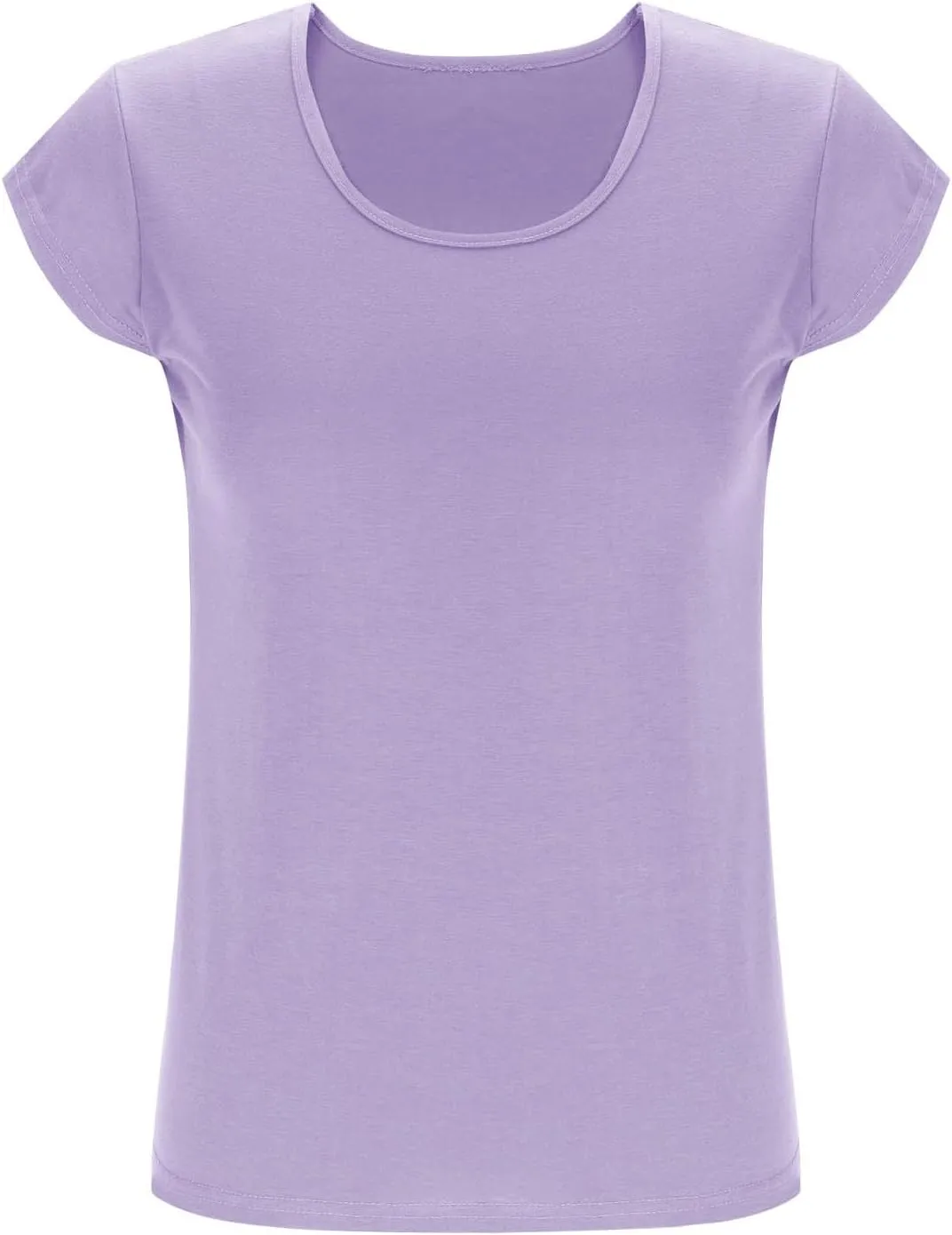 Womens Summer Tops 2025 Cap Sleeve Scoop Neck T Shirts Short Sleeve Tshirts Beach Shirts Fashion Vacation Cloth