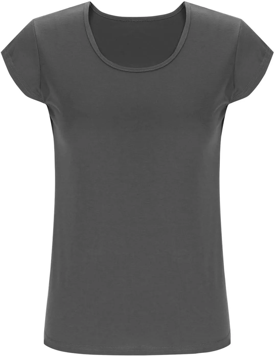 Womens Summer Tops 2025 Cap Sleeve Scoop Neck T Shirts Short Sleeve Tshirts Beach Shirts Fashion Vacation Cloth