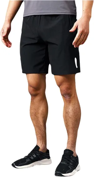 Ymosrh Men's Running Athletic Shorts Lightweight Quick Dry Workout Gym Shorts with Zipper Pocket, M-5XL