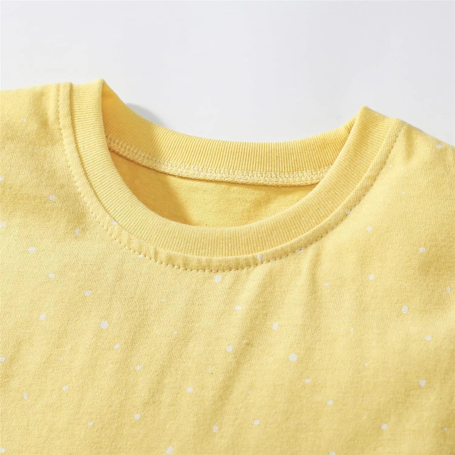 Youlebao Little Girls Short Sleeve Dresses Cotton Casual Clothing